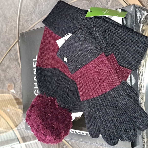 kate spade Accessories Nwts Kate Spade Hat Gloves Poshmark
